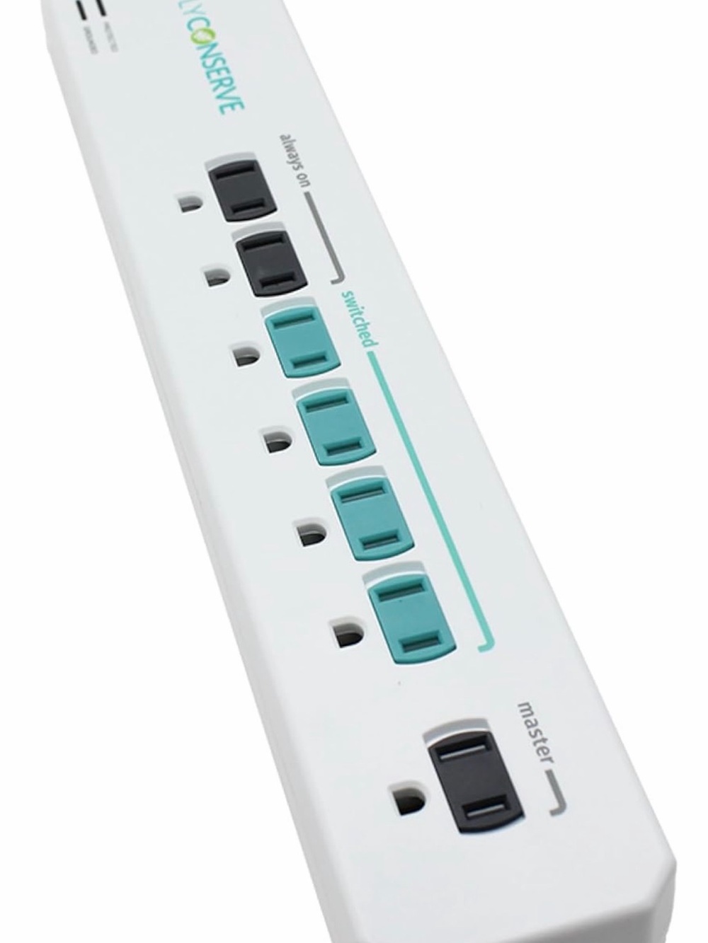 Energy-Saving Surge Protector Power Strip for Conserving Electricity on Devices - Picture 1 of 12